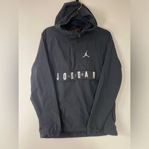 Jordan Charcoal Hooded Windbreaker